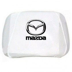 Чехол на подголовник белый Mazda 2пред.